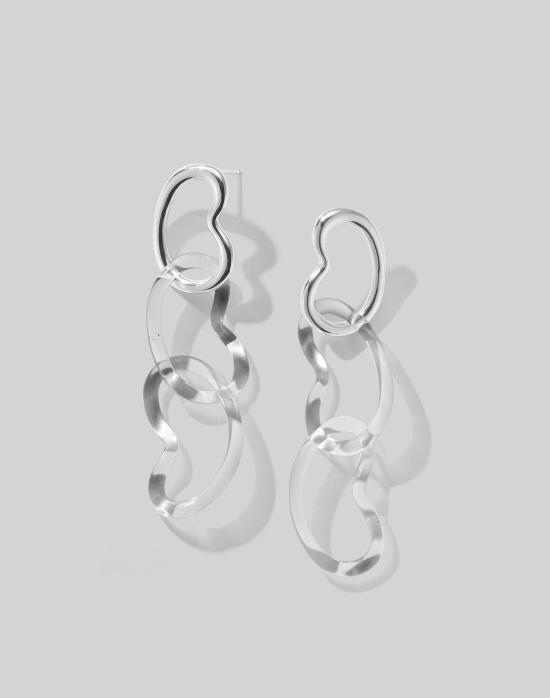  제인 다렌스부르그 이어링 제인 다렌스버그 트리플 빈 클리어 실버 - JANE DARENSBOURG