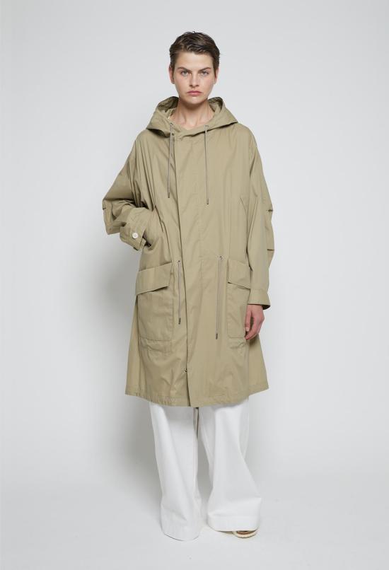  JULIA JENTZSCH 패딩 줄리아 젠츠쉬 빌리 라이트 테크니컬 아우터웨어 후드 밀리터리 스타일 파카 다크 베이지 - OTHER BRANDS