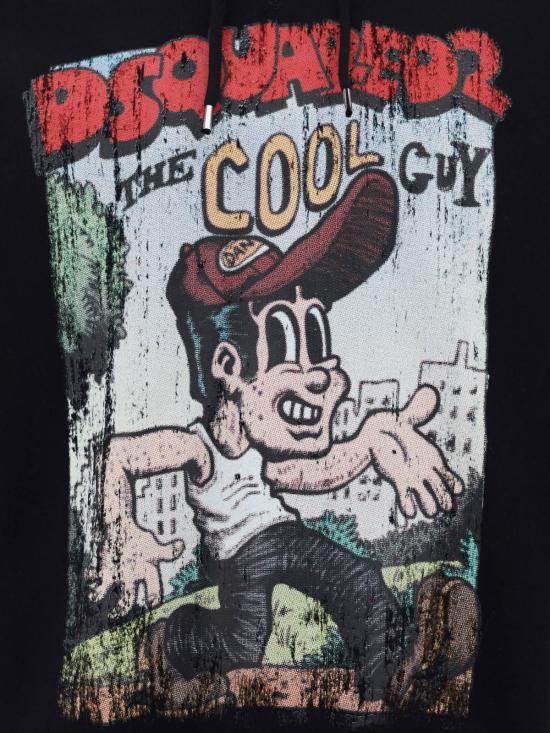  디스퀘어드2 스웨터 Dsquared2 로고 프린트 스웨트셔츠 - DSQUARED2