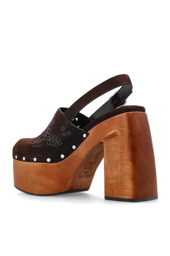  지미추 힐/펌프스 알리다 플랫폼 펌프스 브라운 - JIMMY CHOO