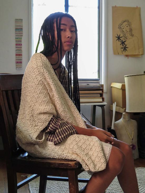  Erica Tanov 가디건 에리카 타노프 코튼 키모노  내추럴 - OTHER BRANDS