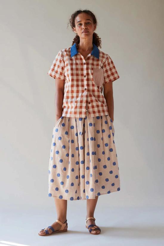  카론 칼라한 미디 스커트 캐론 캘러핸 기아 스커트 코스트 클립 도트