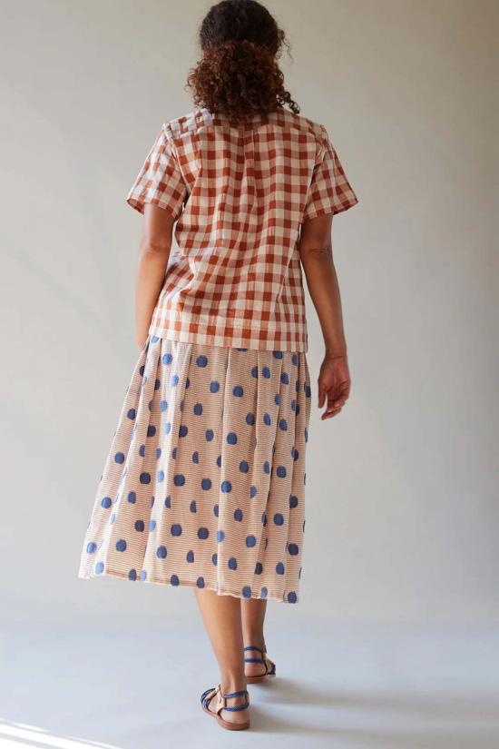  카론 칼라한 미디 스커트 캐론 캘러핸 기아 스커트 코스트 클립 도트 - CARON CALLAHAN