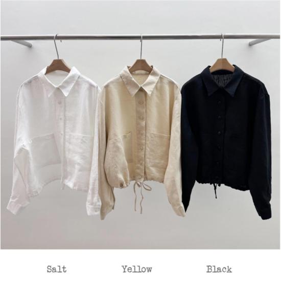  It Is Well L.A. 셔츠 리넨 쉬켓 솔트 - IT IS WELL L.A.