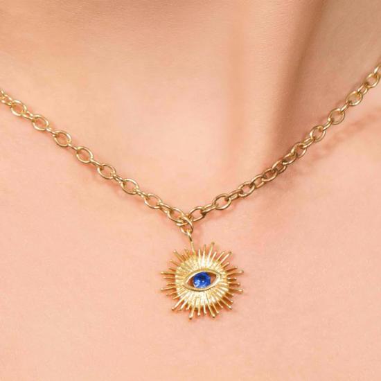  몬세라트 뉴욕 목걸이/팬던트 목걸이 14k 금도금 황동 - MONTSERRAT NEW YORK