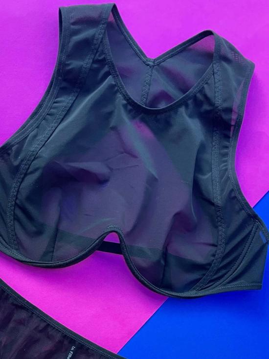  라 피유 도 브라 라 필레 도 푸투라 하이넥  블랙 - LA FILLE D'O