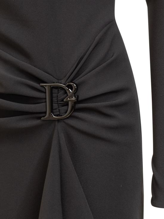  디스퀘어드2 숏 원피스 Dsquared2 로고 플레이트 드레스 900 - DSQUARED2