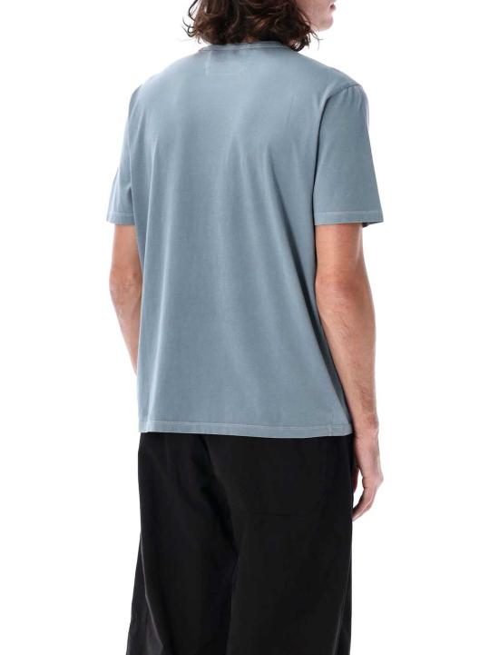  씨피 컴퍼니 반팔 티셔츠 C.P. 회사 로고 프린트 티셔츠 폭풍우 - C.P. COMPANY