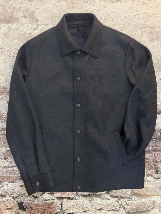  해리스와프런던 자켓 해리스 워프 런던 헤링본 자카드 코치 재킷 블루 그레이