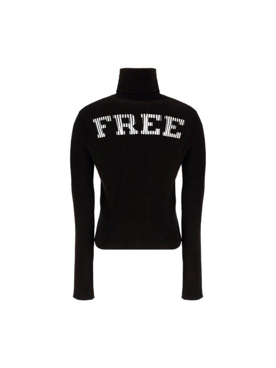  발렌시아가 스웨터 프리 립드  블랙 - BALENCIAGA