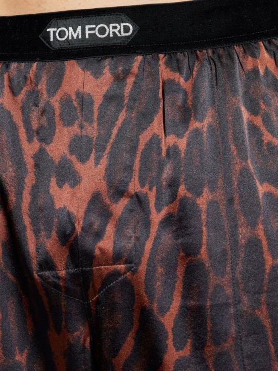  톰포드 스트레이트 팬츠 톰 포드 파자마 바지 브라운 - TOMFORD