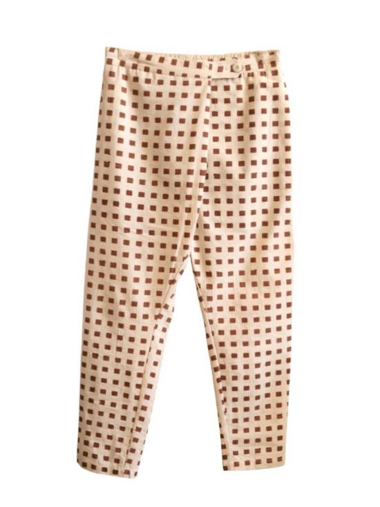  시커 스트레이트 팬츠 핸드 블록 프린트 수크 팬츠 - SEEKER