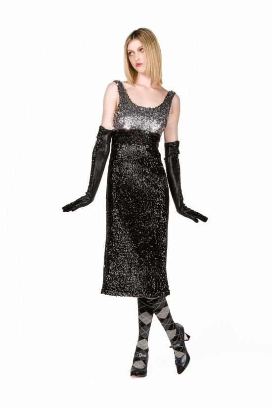  안나 수이 장갑 버글 비즈 시퀸 롱 글러브 - ANNA SUI