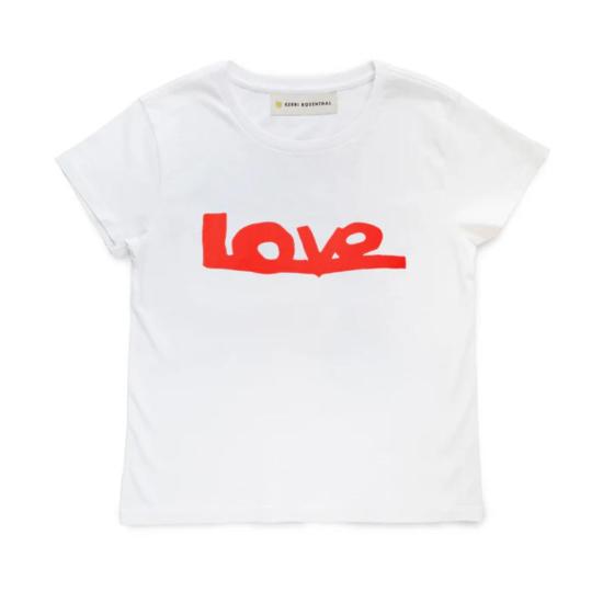  케리 로센탈 반팔 티셔츠 케리 로젠탈 수케 러브라인 티셔츠 - KERRI ROSENTHAL
