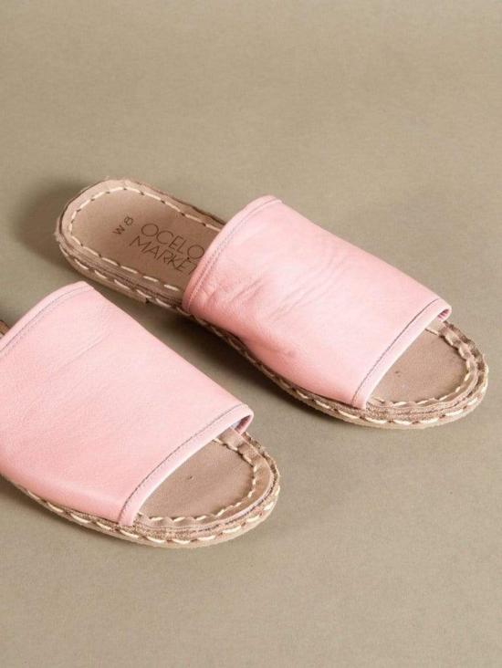  Ocelot Market 뮬/슬리퍼 오셀롯 마켓 여성용 터키 예멘 샌들 블랙/핑크 - OTHER BRANDS
