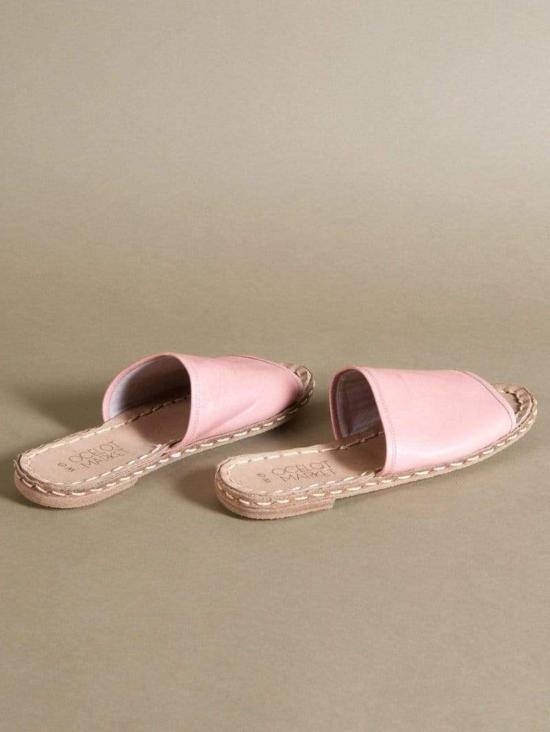  Ocelot Market 뮬/슬리퍼 오셀롯 마켓 여성용 터키 예멘 샌들 블랙/핑크 - OTHER BRANDS