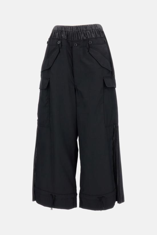  와타나베 준야 스트레이트 팬츠 준야 와타나베 카고 배기 팬츠 블랙