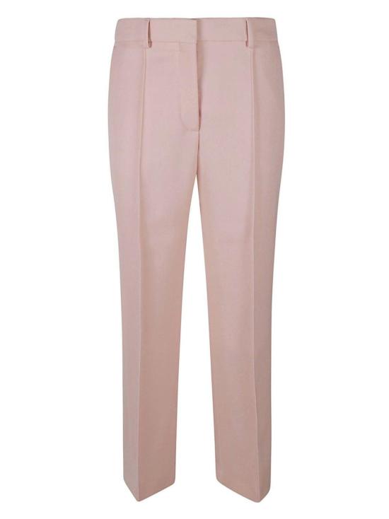  랑방 스트레이트 팬츠 레귤러핏 크롭 기장 무지 팬츠 핑크