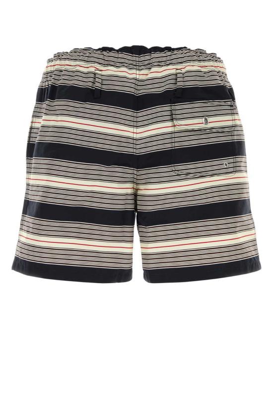  프라다 스윔팬츠 자수 나일론 수영 반바지 (블루) - PRADA