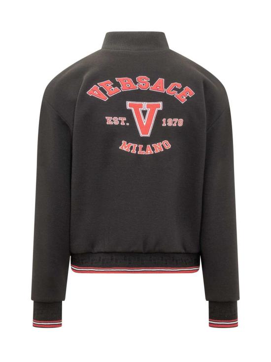  베르사체 봄버 자켓 패치 봄버 재킷 블랙 - VERSACE