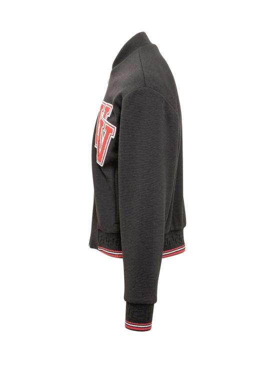  베르사체 봄버 자켓 패치 봄버 재킷 블랙 - VERSACE