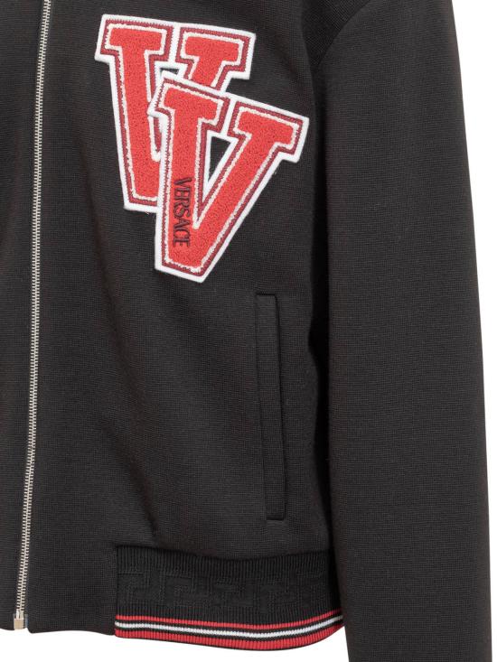  베르사체 봄버 자켓 패치 봄버 재킷 블랙 - VERSACE