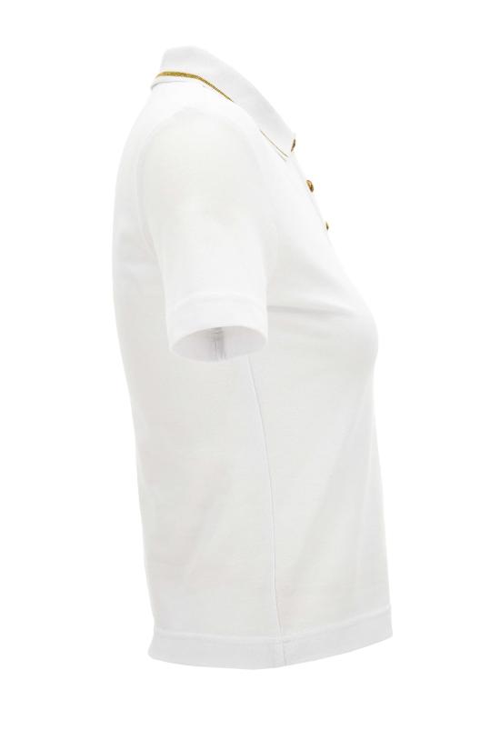  베르사체 반팔 티셔츠 진 쿠튀르 폴로 화이트 - VERSACE