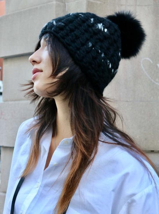  Mischa Lampert 모자 다크 플로럴 비니 폼스터 + 블랙 Xl 폼 - OTHER BRANDS