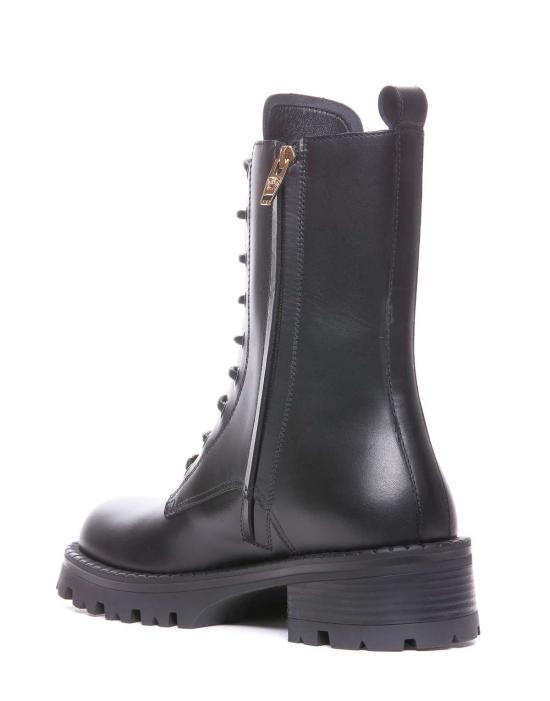  베르사체 부츠 부티 V 블랙  골드 - VERSACE