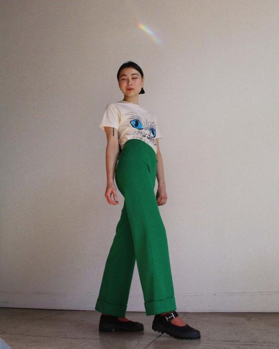  3 Women 반팔 티셔츠 3명의 여성, 내 눈은 여기 위에 있어요! 키티 티 - OTHER BRANDS