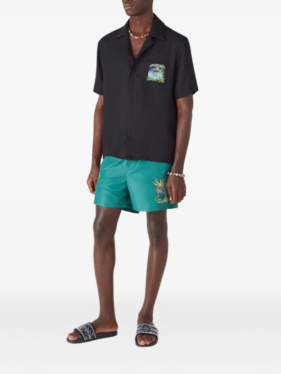 26SS 카사블랑카 스윔팬츠 MSP26TR032 05 Green - CASABLANCA