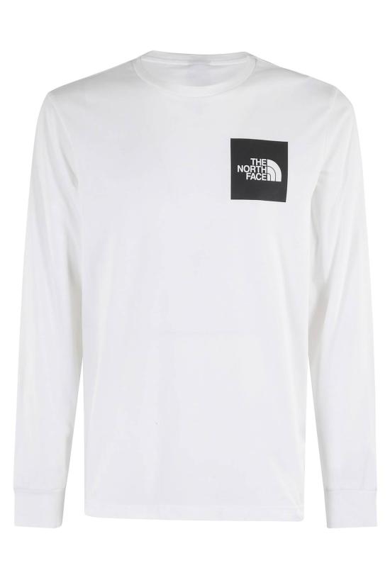  노스페이스 긴팔 티셔츠 파인 티 화이트