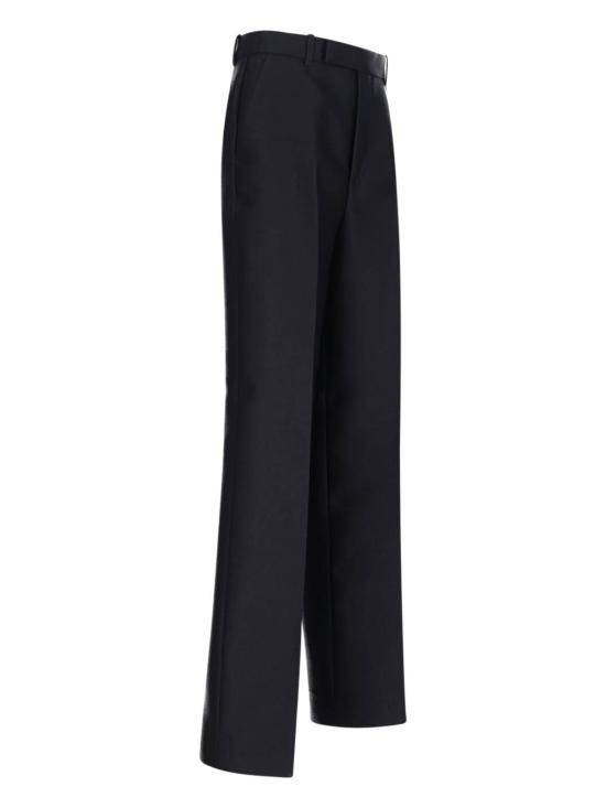  구찌 스트레이트 팬츠 울 앤 실크 스트레이트  블랙 - GUCCI