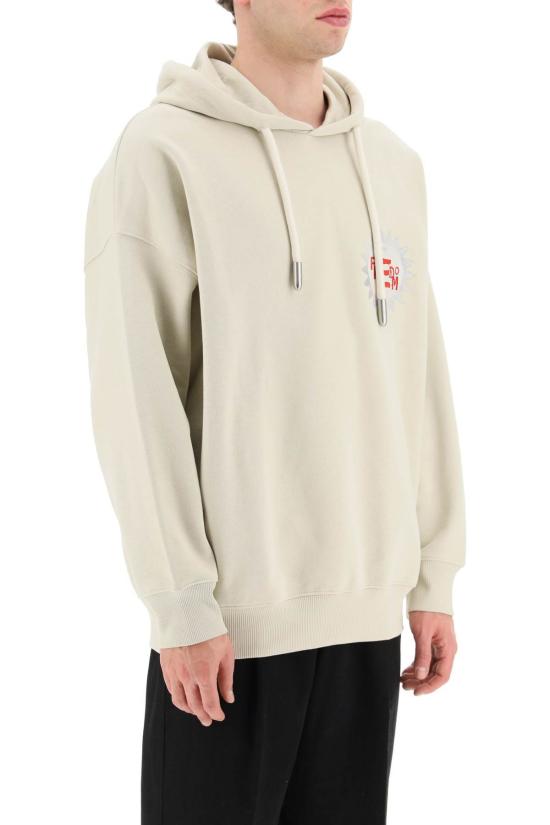  엠포리오 아르마니 긴팔 티셔츠 프리덤 후디 샌드 - EMPORIO ARMANI