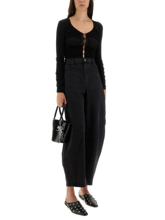  셀프 포트레이트 블라우스 비스코스 니트 탑 - SELF PORTRAIT