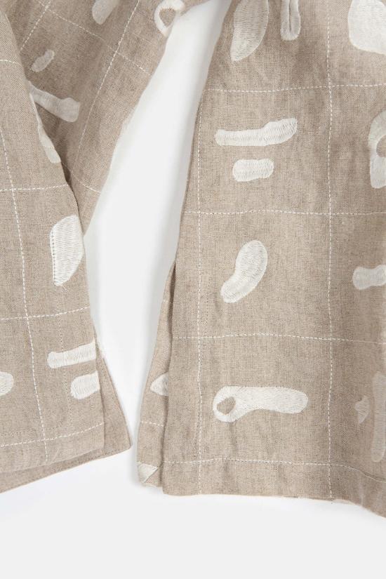  Erica Tanov 블라우스 에리카 타노프 디에고 린넨 탑 내추럴 솔리드 자수 - OTHER BRANDS