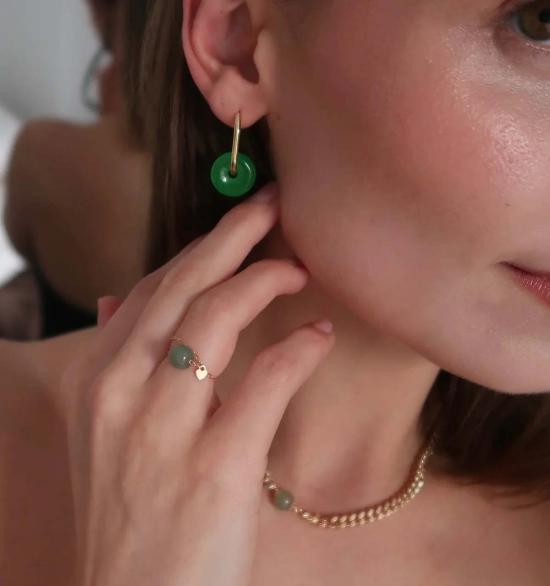  세레 이어링 세리 윌로우  그린 - SEREE