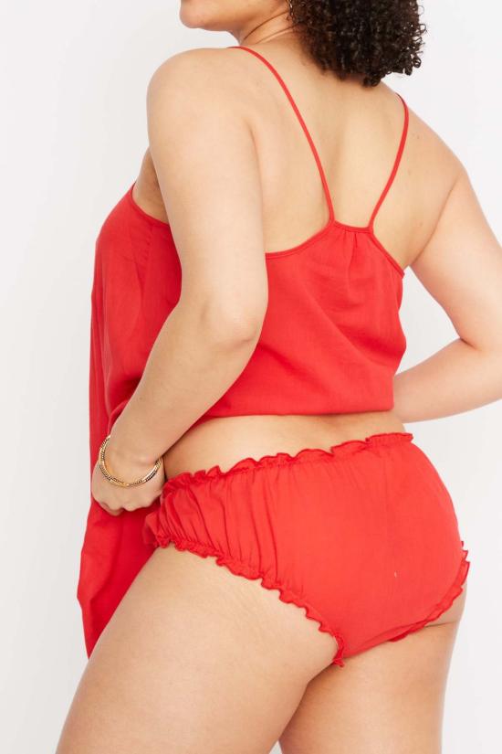  Loup Charmant 라운지 웨어 루프 샤르망 시그니처 블루머 카드뮴 레드 - LOUP CHARMANT