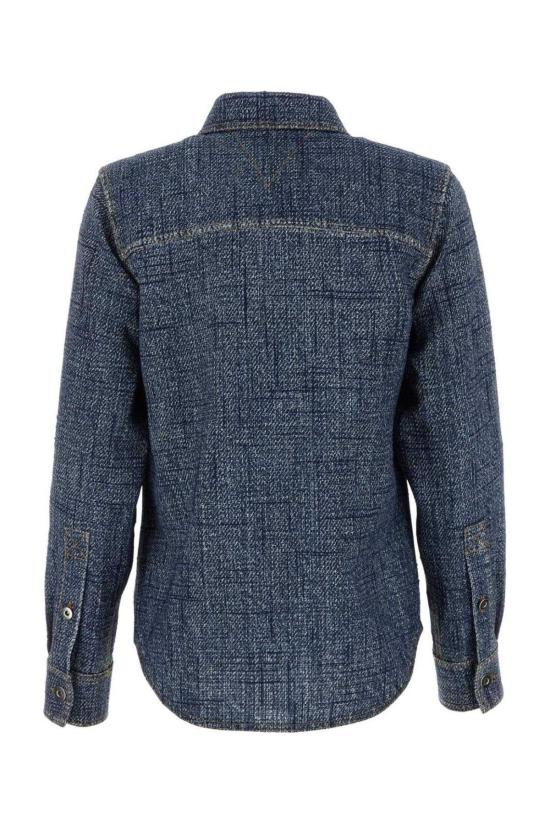  보테가베네타 데님 셔츠 보테가 베네타 긴팔 버튼 셔츠 인디고 - BOTTEGA VENETA