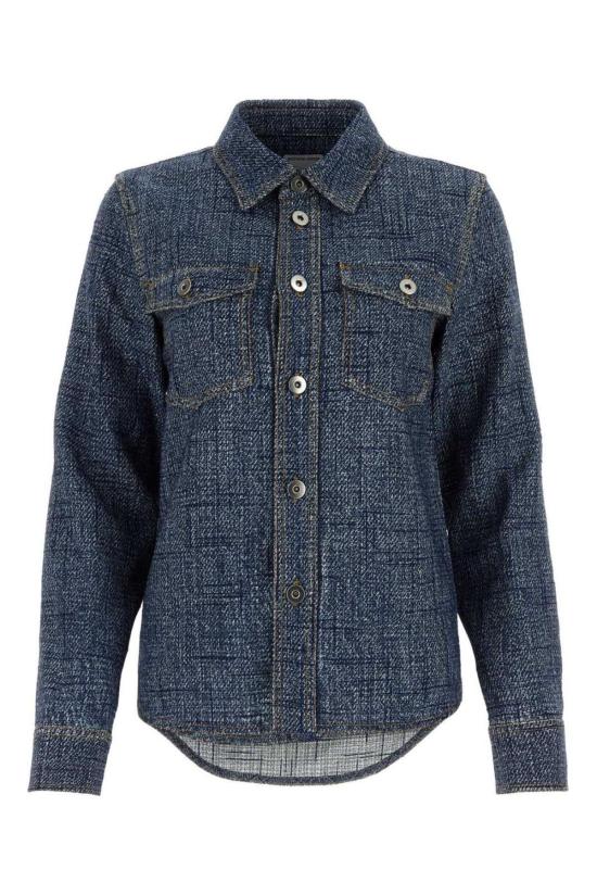  보테가베네타 데님 셔츠 보테가 베네타 긴팔 버튼 셔츠 인디고