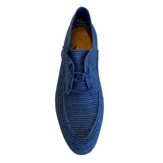  Proud Mary Footwear 드레스 슈즈 프라우드 메리 풋웨어 남성용 라피아 브로그 슈즈 네이비 - OTHER BRANDS