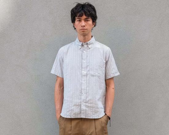  Steven Alan 반팔 셔츠 스티븐 앨런 컬리지 반팔