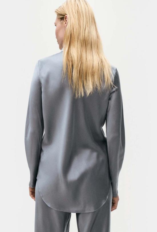  실크 런드리 블라우스 실크 세탁 바이어스컷 셔츠 스톰 - SILK LAUNDRY