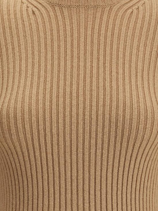  막스마라 긴팔 티셔츠 막스 마라 골지  베이지 - MAX MARA