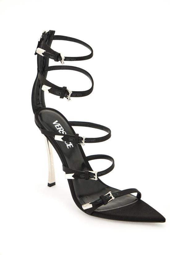  베르사체 샌들 핀 포인트 힐  블랙 - VERSACE