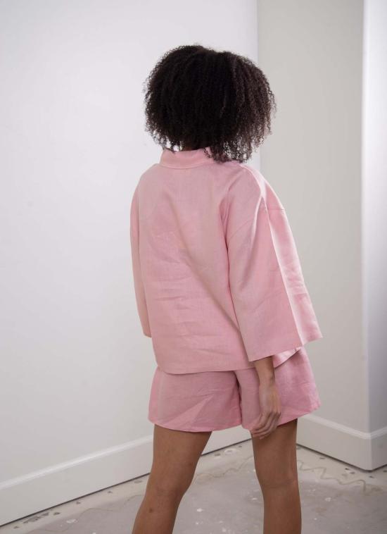  Sønderhaus 라운지 웨어 쇠네르하우스 리넨 세트 핑크 - OTHER BRANDS