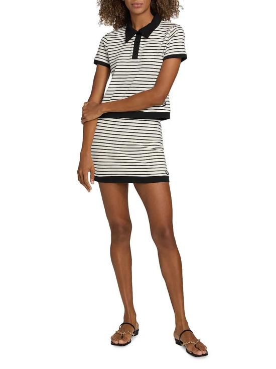  조나단 심카이 숏 스커트 Jonathan Simkhai 조니 미니 스커트 블랙 멀티