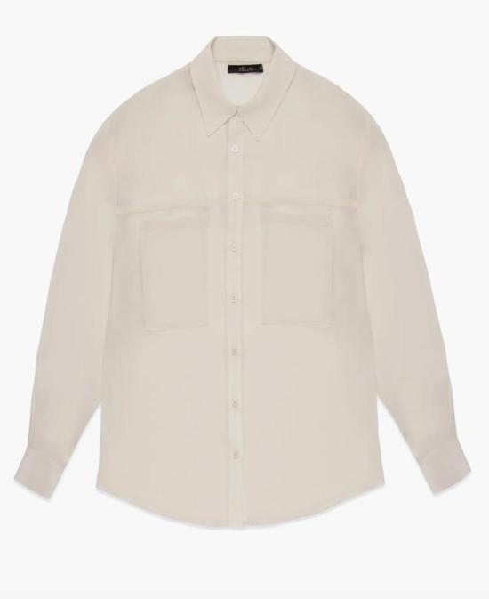  Deluc 셔츠 델룩 그레이슨 시스루 셔츠 - DELUC