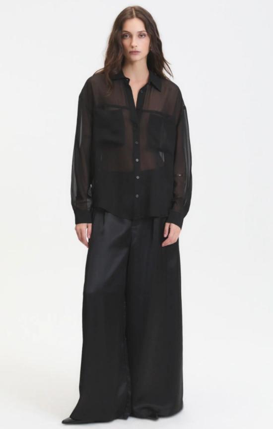  Deluc 셔츠 델룩 그레이슨 시스루 셔츠