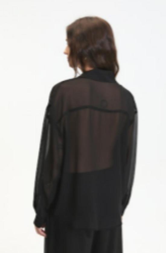  Deluc 셔츠 델룩 그레이슨 시스루 셔츠 - DELUC